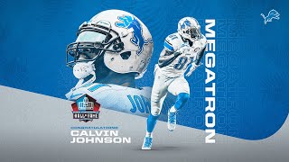 Calvin Johnson HallofFame Highlights [upl. by Ahsilat]