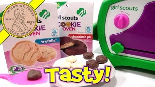 Girl Scouts Cookie Oven I Bake Trefoil amp Chocolate PB Cookies [upl. by Redleh348]