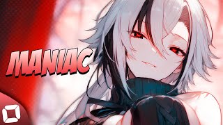 Nightcore   Maniac Rock VersionLyrics [upl. by Yrrat]