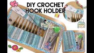 How I Make my crochet hook holder in timelapse  HappyBankyCraftymom [upl. by Reitrac]