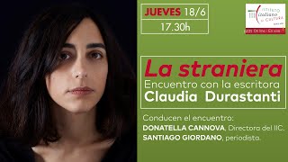 La straniera Encuentro con la escritora Claudia Durastanti  Italiano [upl. by Iridis]