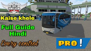 Bus Simulator Indonesia Kaise Start Kare Aur Khele Full latest guide in Hindi [upl. by Armelda]