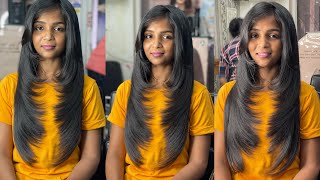 How to forward graduation Hair cutfeather hair cutfront layerface framing cuttutorialeasy way [upl. by Ailaham496]