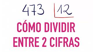 Aprender a dividir por 2 cifras  Ejercicio de ejemplo 473 entre 12 [upl. by Nurav272]