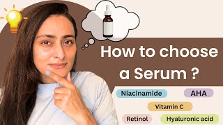 How to choose a serum त्वचा के डॉक्टर का सुझाव  Oily skin Dry skin Acne  Sensitive skin [upl. by Iah]