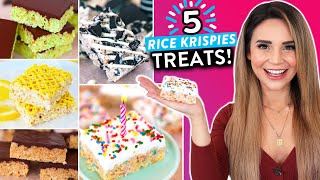 5 DIY RICE KRISPIES TREATS RECIPES You Have To Try [upl. by Lliw]