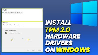 WINDOWS 11 TPM 20  DRIVERS INSTALLATION [upl. by Tichonn]