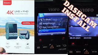 How to install a VIOFO A129 Pro Duo 4K UHDFHD Dual channel dash cam [upl. by Charo]