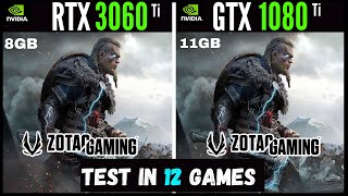 Rtx 3060 ti vs Gtx 1080 ti Comparison At 1080P [upl. by Airotahs]