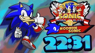 Sonic Robo Blast 2 Modern Sonic in 2231 WR [upl. by Hector697]