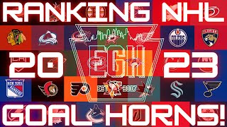 NHL Goal Horn Rankings 2023 [upl. by Ahnavas950]