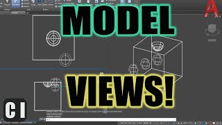 AutoCAD How to Create amp Use Model VIEWS Quick amp Easy Viewports  2 Minute Tuesday [upl. by Eatnahc]