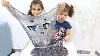 سوار وماسة يصنعون سلايم عملاق  sewar and masa make a giant slime [upl. by Neelehtak]