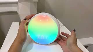 Sunrise Alarm Clock Wake Up Light Alarm Clock with Sunrise Sunset Simulation Review [upl. by Flower]