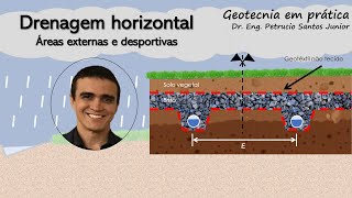 DRENAGEM HORIZONTAL DE ÁREAS EXTERNAS  COMO DIMENSIONAR UM COLCHÃO DRENANTE [upl. by Marilin354]