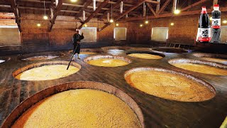 How it made Soy Sauce  Soybean Harvesting Machine  Japan Traditional Soy sauce Processing Factory [upl. by Adnorrahs]