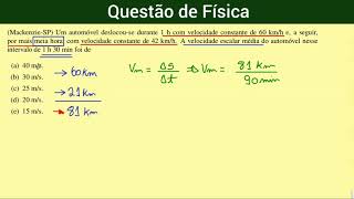 Questão de Física 6 [upl. by Laehpar]