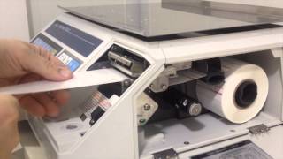 How to Load labels into the CAS LP 1000N Label Printing Scale [upl. by Dunkin611]