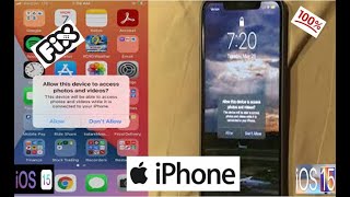 iPhone Stuck on Allow this Device to Access Photos and Videos in iOS 1471  iOS 15 [upl. by Eiramaliehs601]