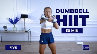 30 MINUTE DUMBBELL HIIT WORKOUT  Bodyweight  Complex Series  Day 5 [upl. by John]