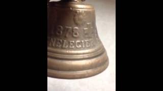 ANTIQUE 1878 SAIGNELEGIER CHIANTEL FONDEUR BRASS COW BELL [upl. by Nnayar]