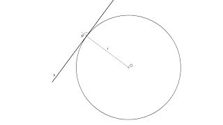 Recta tangente a una circunferencia en un punto de ella [upl. by Sammons]