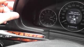 How to set the clock and date on the Mercedes EClass W211  Setting the clock W211 Engineering menu [upl. by Grefer]