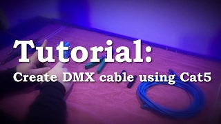 How to Make A DMX Cable  Tutorial [upl. by Eelnayr]