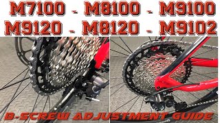 Shimano MTB Rear Derailleur B Screw Adjustment Guide  Whats The Different [upl. by Jeaz]