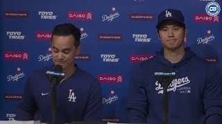 Shohei Ohtani press conference Dodgers star addresses Ippei Mizuharas gambling amp purported lies [upl. by Ringsmuth]