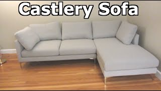 Castlery Adams Chaise Sectional Sofa  Assembly Unboxing and Review [upl. by Alael]