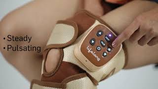 Lifelong Rechargeable Knee Massager for Pain Relief With Vibration Air Pressure and Heat Brown [upl. by Lashondra]