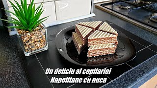 Napolitane cu nuca reteta pas cu pas Desertul copilarieiadrianascooking [upl. by Anileuqcaj]