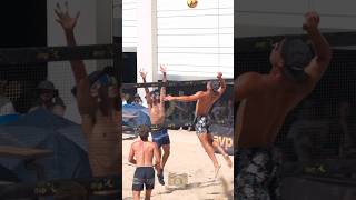 Rally of the day 🔥🔥🔥 volleyball beachvolleyball volleyballworld volleyballmatch [upl. by Aleras75]