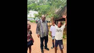 Msholozi singing quotMKquot with his grandchildren at nkandla [upl. by Carlynne]