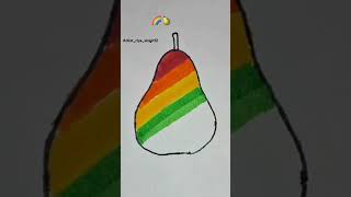 satisfying subscribe art ytshorts 🌈🍐 [upl. by Juliana]