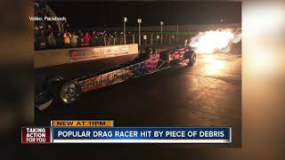 Popular drag racer killed by piece of debris [upl. by Zweig]