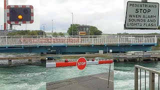 UK Bridge Opening  Newhaven Swing Bridge East Sussex [upl. by Ahsillek]