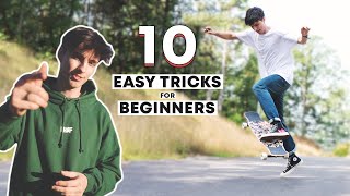 10 Beginner Longboard Tricks YOU Should Try [upl. by Liatnahs]