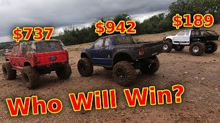 Can A Dirt CHEAP RC Crawler Keep Up With an EXPENSIVE Car [upl. by Enaid]