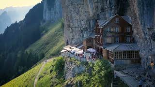 Alpstein von oben Berggasthaus Aescher [upl. by Ennazus]