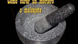 MORTERO DE PIEDRA  ¿Cómo curar un mortero de piedra PASO A PASO  Cocine con Tuti [upl. by Pasia]