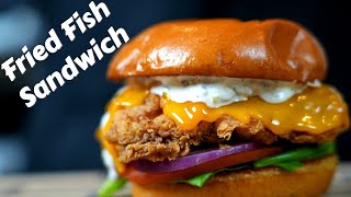 How To Make The Ultimate Fried Fish Sandwich At Home  FiletOFish Recipe [upl. by Nanek]