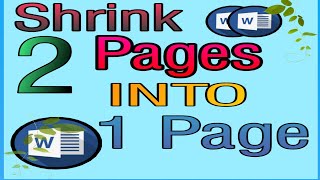 How to Shrink data in Msword  Combine multiple page into one  combine multiple pages into one pdf [upl. by Ammadis902]