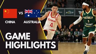 AUSTRALIA VS CHINA  Basketball Friendly Game  Full Highlights  July 22024 [upl. by Yeldar]