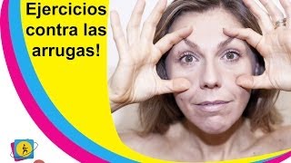 GIMNASIA FACIAL 2  Ejercicios antiarrugas para contorno de ojos [upl. by Blim247]