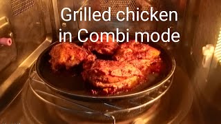 Microwave Combi mode cooking Tender amp juicy grilled chicken recipe in Lg microwave in grillmode [upl. by Enelad]