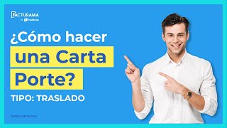 ¿Cómo hacer una Carta Porte 20 en 2024 Tipo Traslado [upl. by Aned]