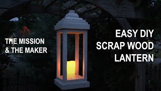 How To Make a Rustic Wooden Lantern  Easy DIY Woodworking [upl. by Kelcie]