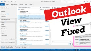 Fixed Outlook Inbox view suddenly changed [upl. by Genie]